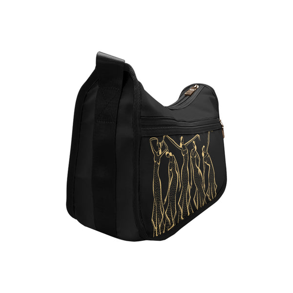 GOLDEN BLACK GIRLS - BORSA A TRACOLLA CON ZIP