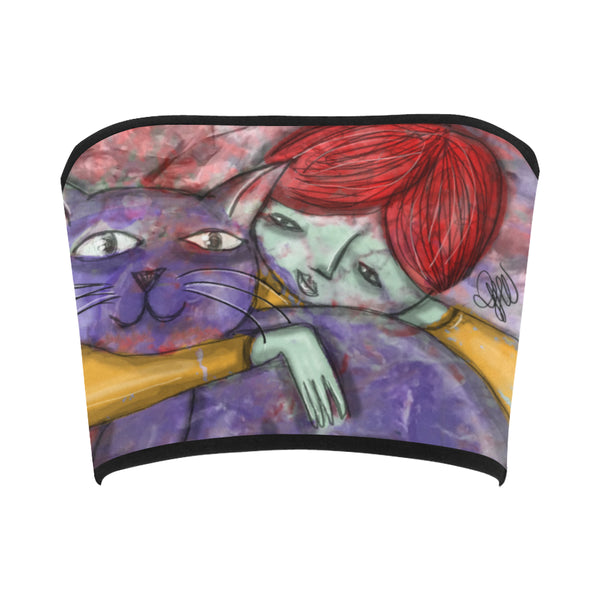 GATTO VIOLA - TOP A FASCIA