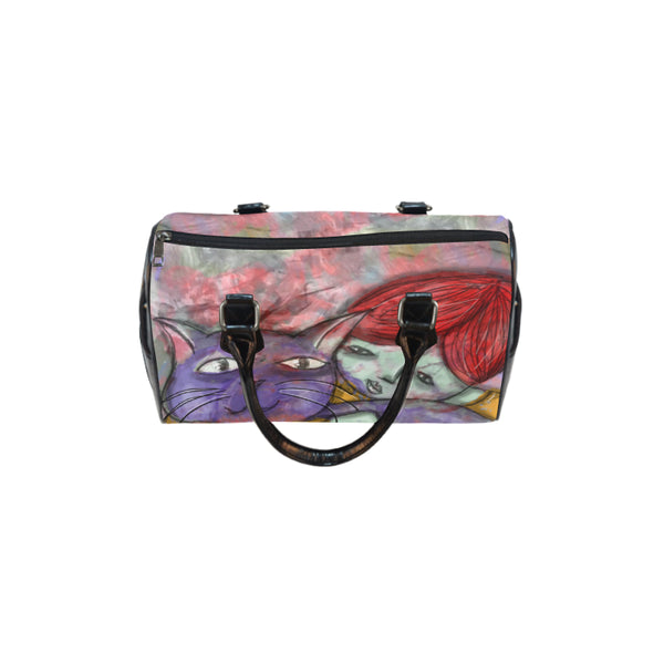 GATTO VIOLA - BORSA CON MANICI