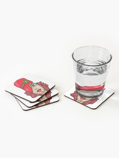 VINTAGE LADY - SOTTOBICCHIERI (set da 4) su ordinazione